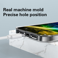 Ultra cienki przezroczysty futerał na iPhone 13 12 11 Pro XS Max XR X miękki TPU silikonowy na iPhone 12 Mini 6 7 8 Plus tylna okładka etui na telefon 5
